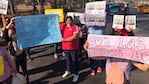 Familiares y vecinos de la víctima se manifestaron para pedir justicia.