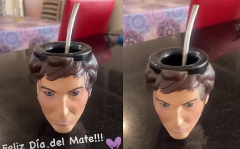 Fátima Flórez encargó un mate personalizado y shockeó a todos con el diseño