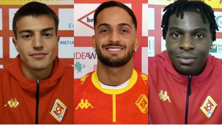 Fausto Perseu, Cristo Jesús Mawete, Alessio Rosa, los jugadores implicados.