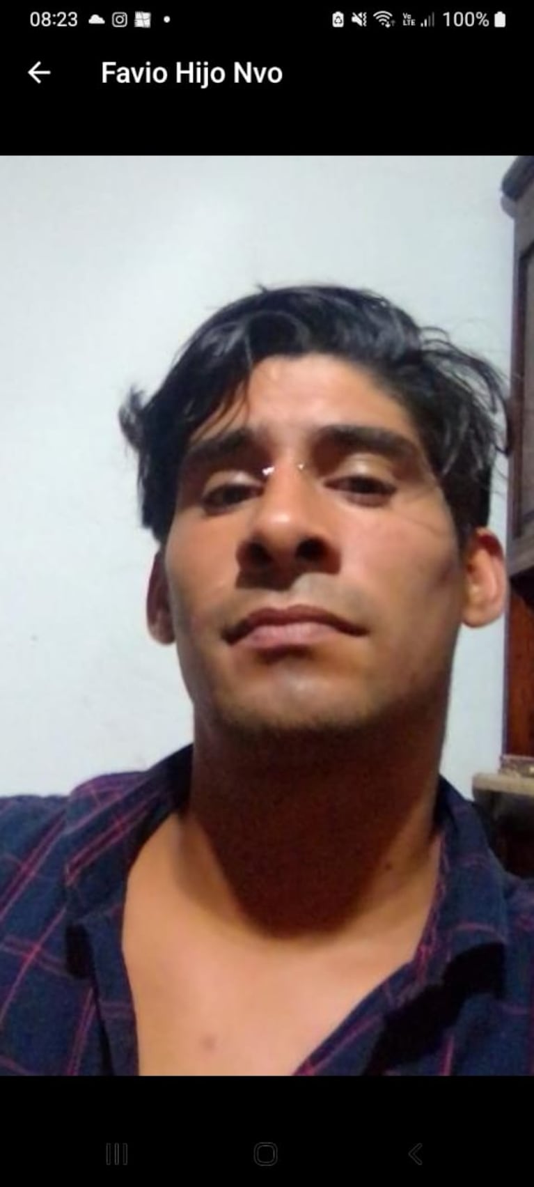 Favio, el joven desaparecido.