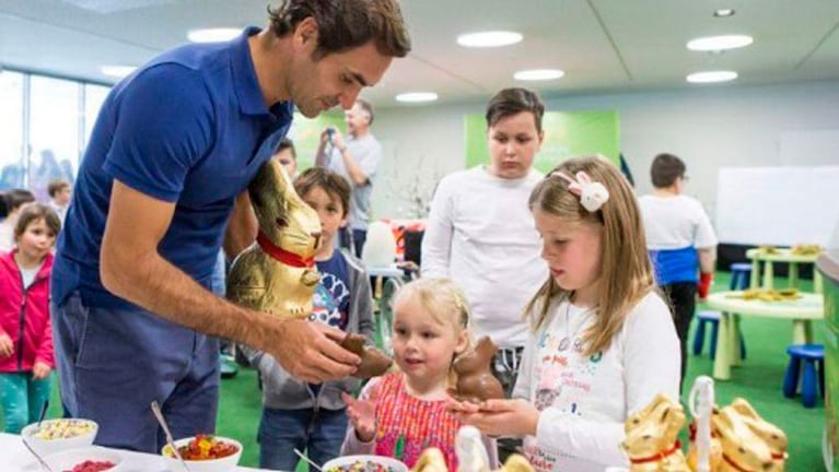 Federer y su costado solidario. 