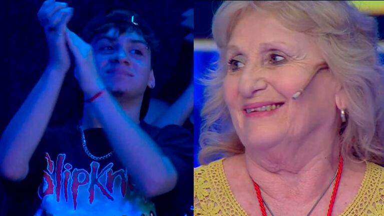 Federico afrontó una dura prueba cuando le tocó festejar con su abuela.