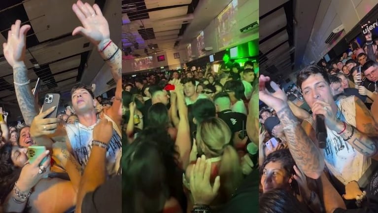 Fer Olmedo se bajó del escenario y armó la pista en la Sala del Rey.