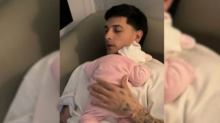 Fer Olmedo y su hija Sarita.