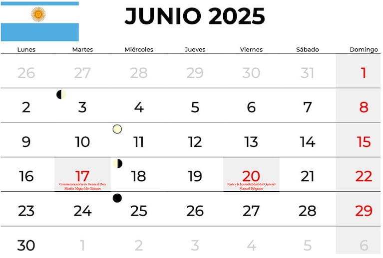 Feriados: qué pasa con el 25 de mayo y la semana súper corta de junio