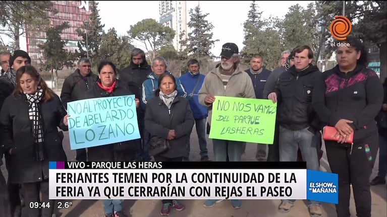 Feriantes del Parque Las Heras se oponen al cierre