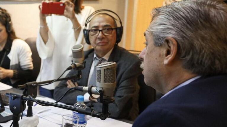 Fernández y Pereyra protagonizaron un fuerte cruce radial en julio del año pasado.