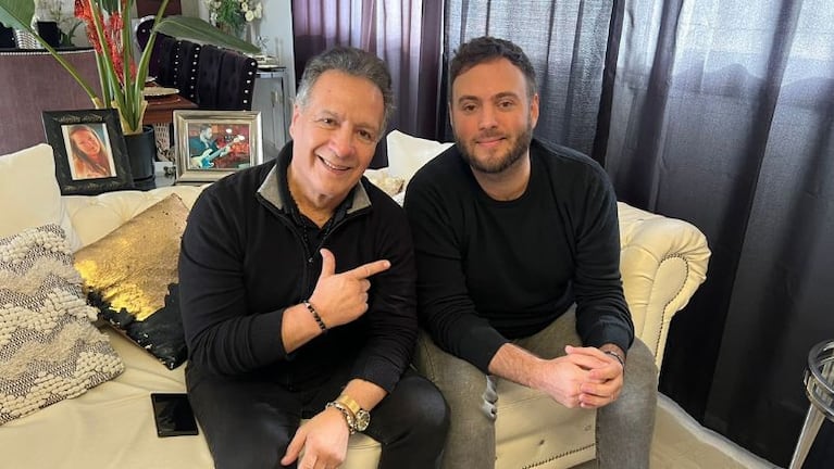 Fernando Bladys y su hijo Axel.