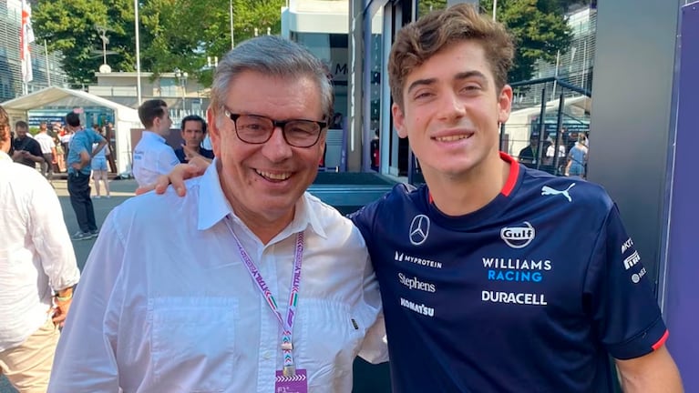 Fernando Tornello junto a Franco Colapinto.