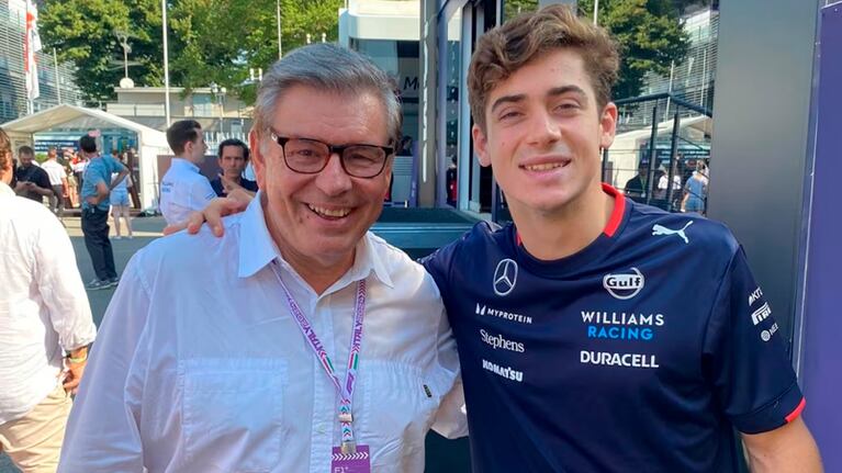 Fernando Tornello junto a Franco Colapinto.