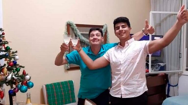 Fernando y su padre Silvino en las últimas Fiestas que compartieron.
