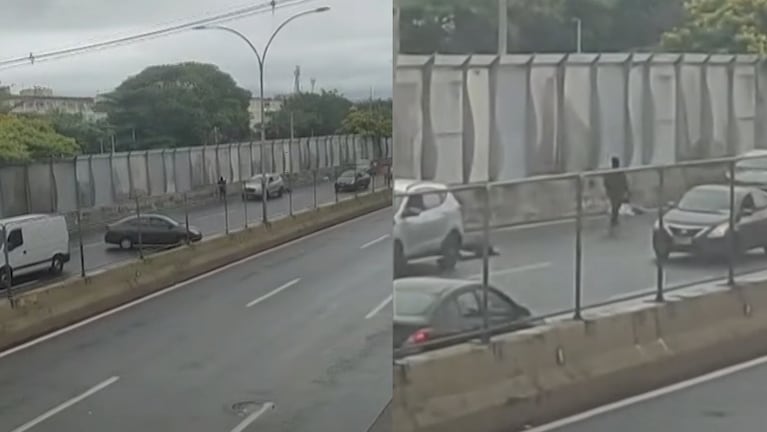 Feroz tiroteo en la Linha Amarela, al norte de Río de Janeiro.