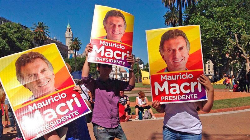 Fiesta de color tras la asunción de Macri como presidente. Foto: La Nación