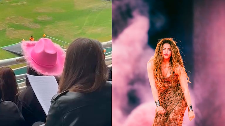 Filmaron a una chica estudiando en la previa del show de Shakira.