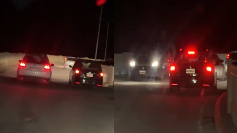 Filmaron un sobrepaso en el dique Los Molinos que pudo haber sido una tragedia.