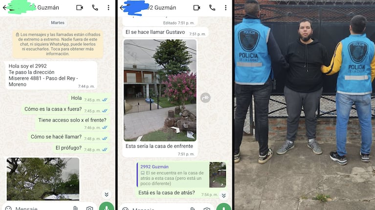 Filtraron el chat que avisaba dónde estaba escondido el asesino del peluquero de Recoleta