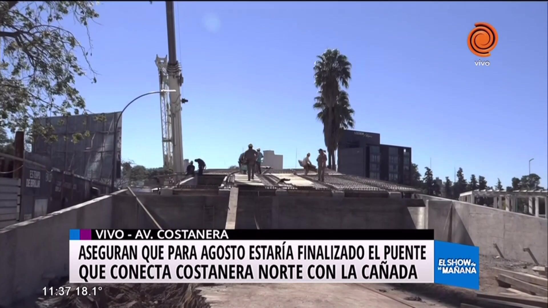 Finalizarán el nuevo puente de Costanera Norte en agosto