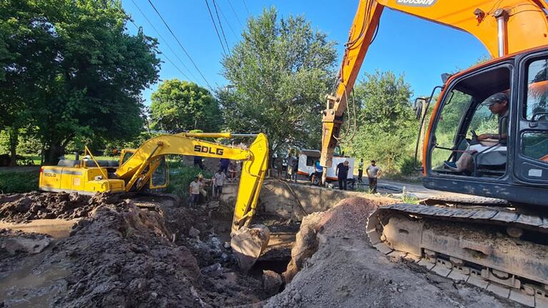 Finalizaron la reparación del acueducto central del corredor serrano.