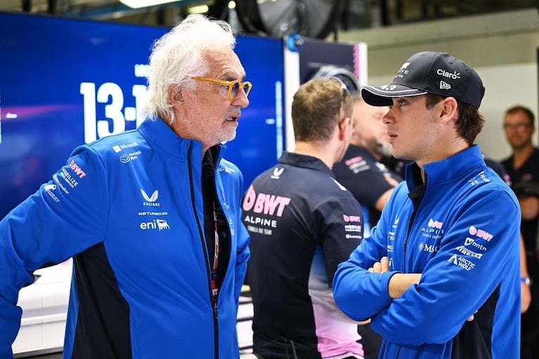 Flavio Briatore y Franco Colapinto