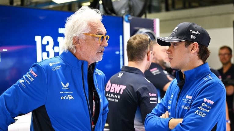 Flavio Briatore y Franco Colapinto