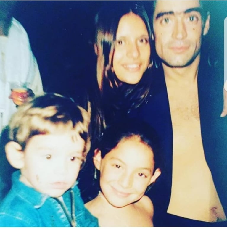 Flavio Bueno, Magui y Romi Olave y el Rodrigo.