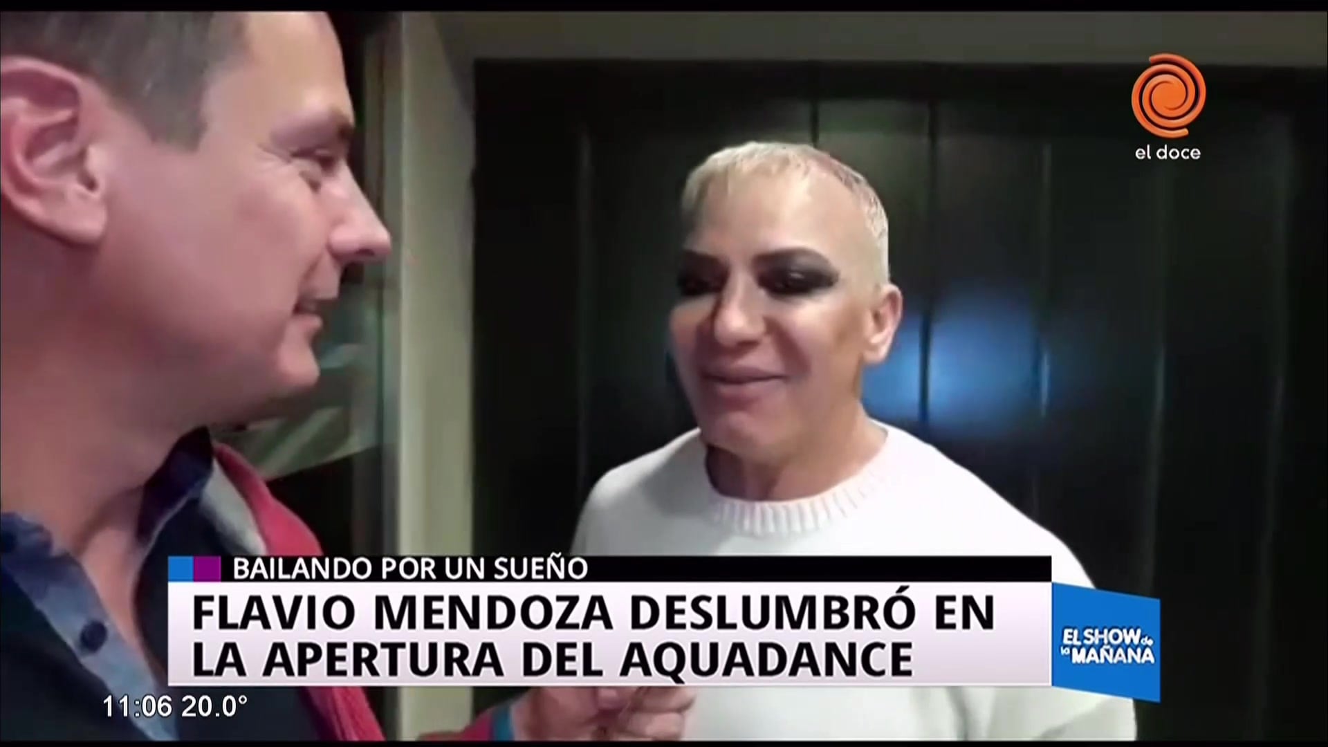 Flavio deslumbró en la apertura del Aquadance