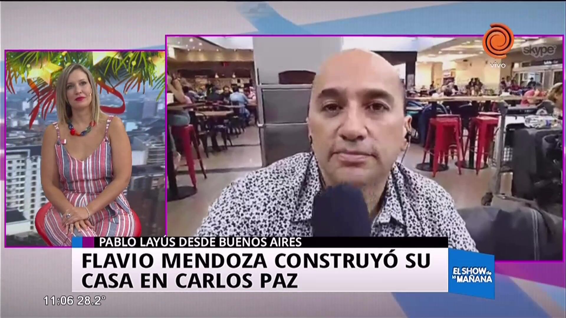 Flavio Mendoza construyó su casa en Carlos Paz