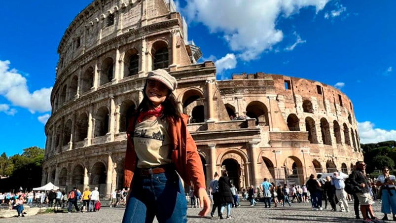 Flor Ferrero en el Coliseo Romano