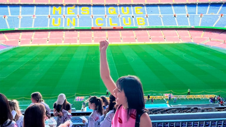 Flor Ferrero reocorrió el Camp Nou junto a Magic Dreams
