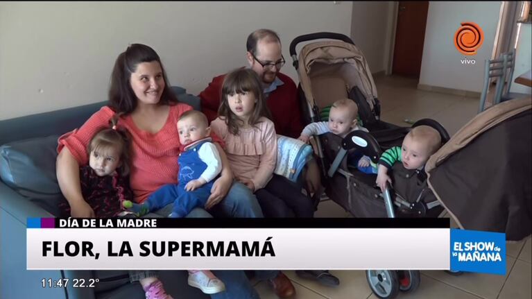 Flor, la supermamá cordobesa