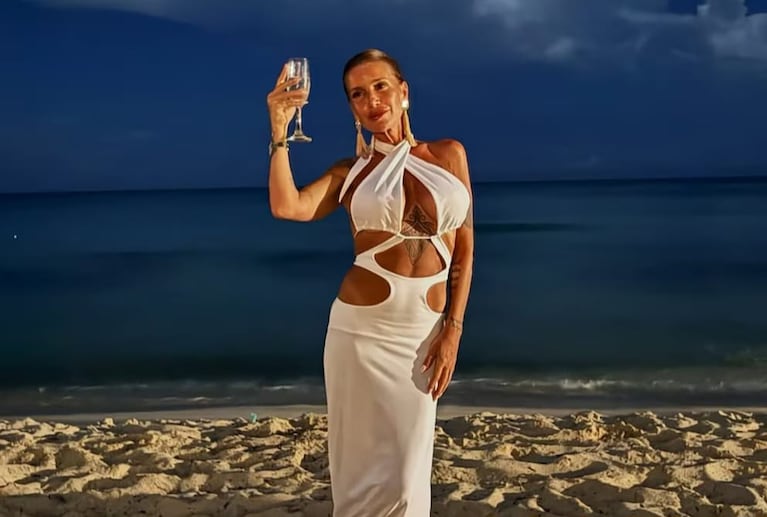 Flor Peña festejó su cumpleaños en familia y al ritmo del tunga tunga.