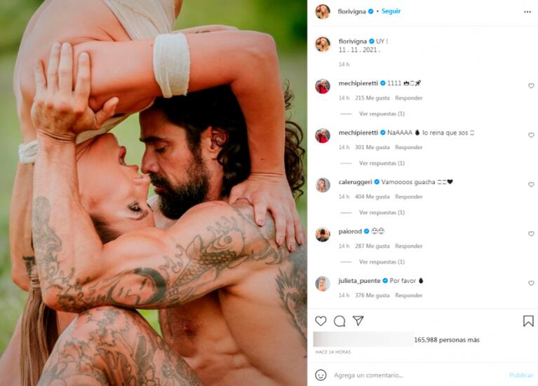 Flor Vigna subió una foto con Luciano Castro y borró todas sus publicaciones 