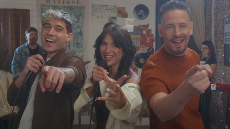 Flor vignia, Joaco Martín y Rodrigo Tapari estrenaron una nueva colaboración.