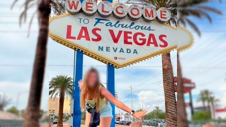 Florencia vive en Chicago y estaba de vacaciones en Las Vegas.