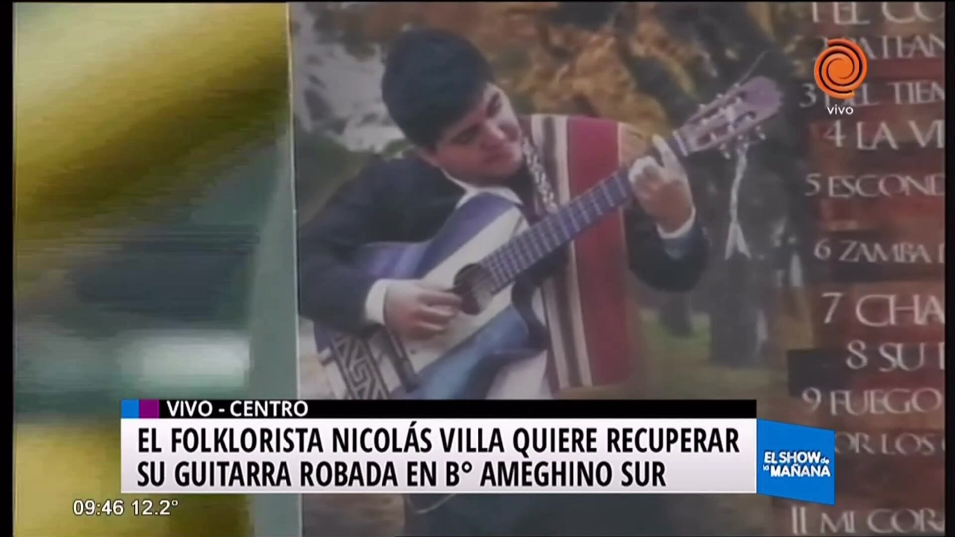 Folklorista busca su guitarra robada