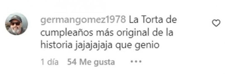 Forlán festejó el cumpleaños de su hijo con una extraña torta y revolucionó las redes