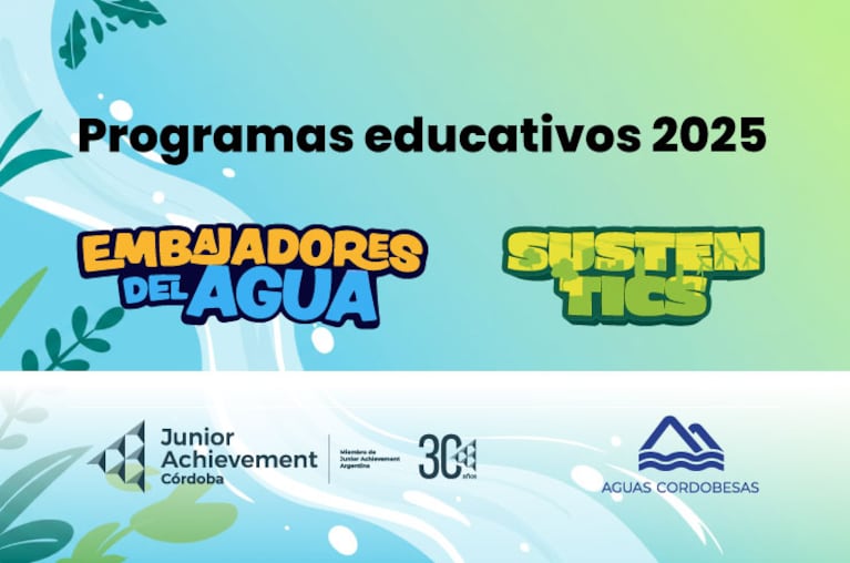 Formando futuros líderes: Aguas Cordobesas y Junior Achievement abren la inscripción a programas educativos