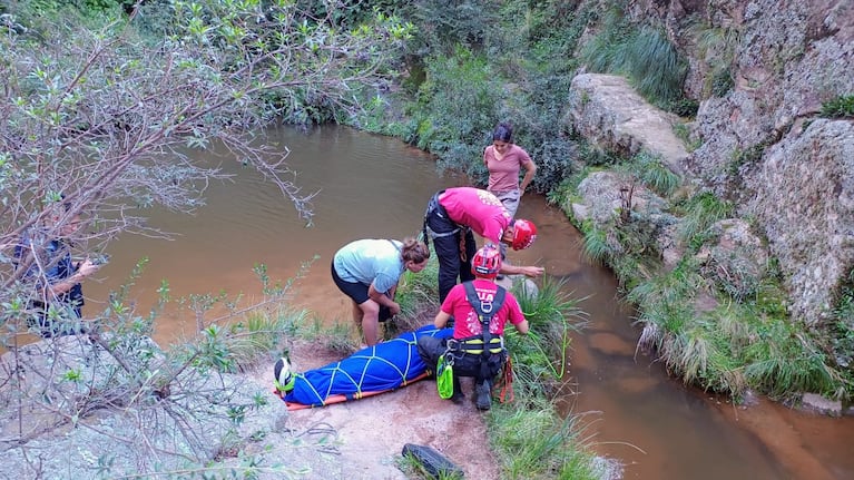 Fotógrafa accidentada en Copina, Córdoba