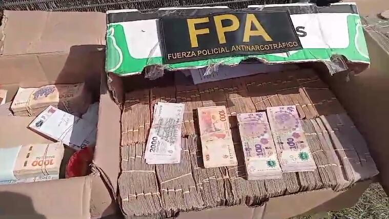 FPA encontró cajas dinero camión