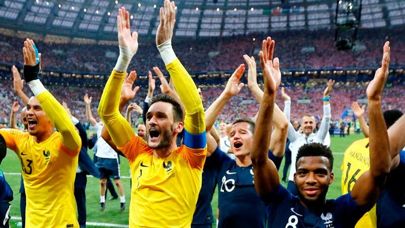 Francia celebra su segundo Mundial. / Foto: Reuters