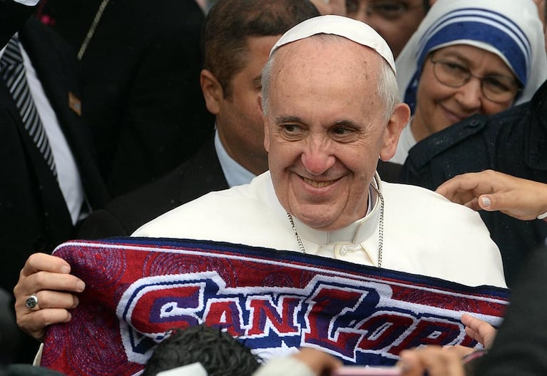 Francisco volvió a demostrar todo su fanatismo por San Lorenzo.