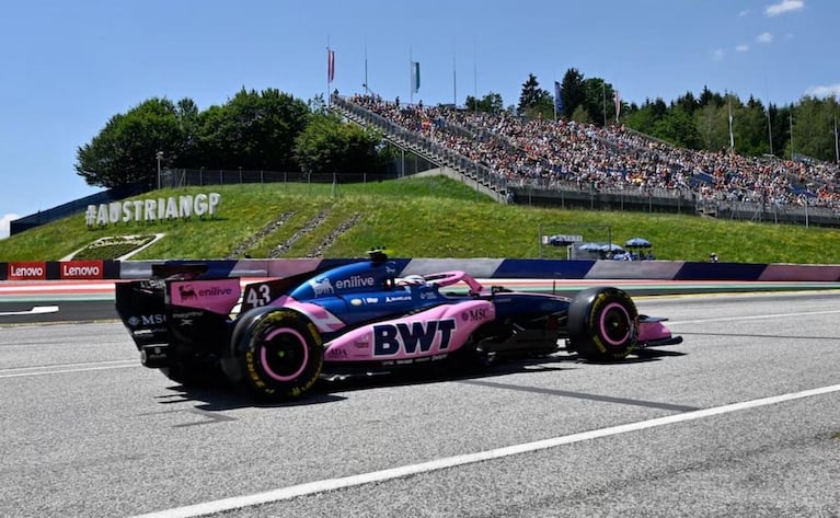 Franco Colapinto en el GP de Austria.