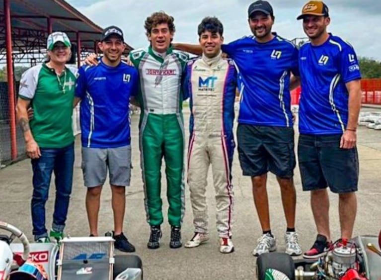 Franco Colapinto en la previa de su exhibición en Buenos Aires.