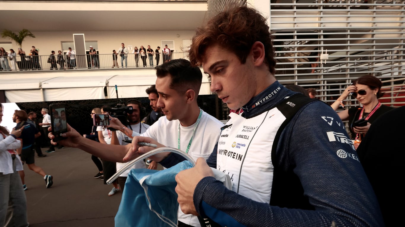 Franco Colapinto salió 12° en el Gran Premio de México. (Foto: EFE)