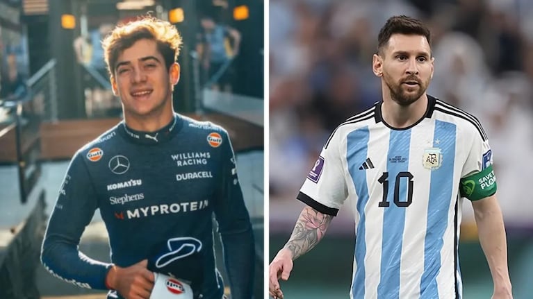 Franco Colapinto y Messi