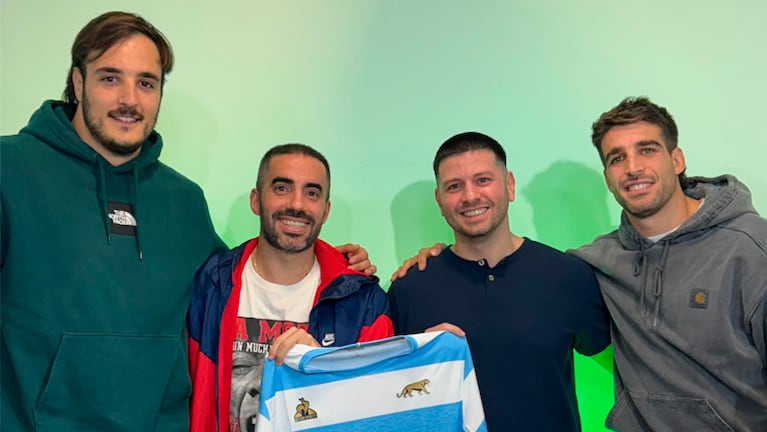 Franco Molina y Juan Cruz Mallía, dos cordobeses de Los Pumas en El Doce Stream.