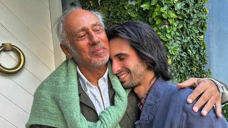 Franco y su abuelo Gustavo Yankelevich.