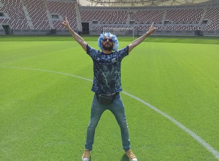 Franko ya pisó la cancha en Qatar.