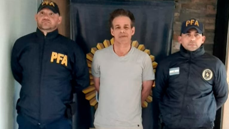 Fred Machado detenido tras habilitarse su extradición a Estados Unidos. Foto: TN.