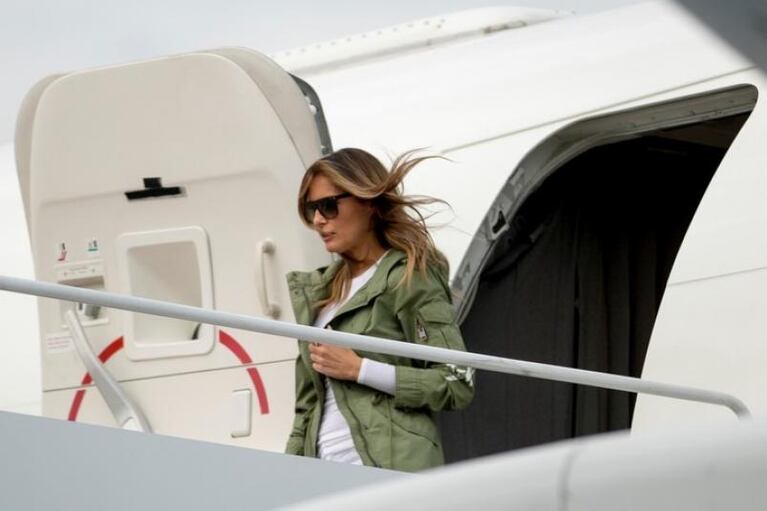 Frontera con México: la frase escandalosa de la campera de Melania Trump